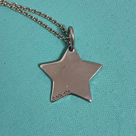Tiffany RARE Silver Star Pendant Necklace - Picture 4 of 11